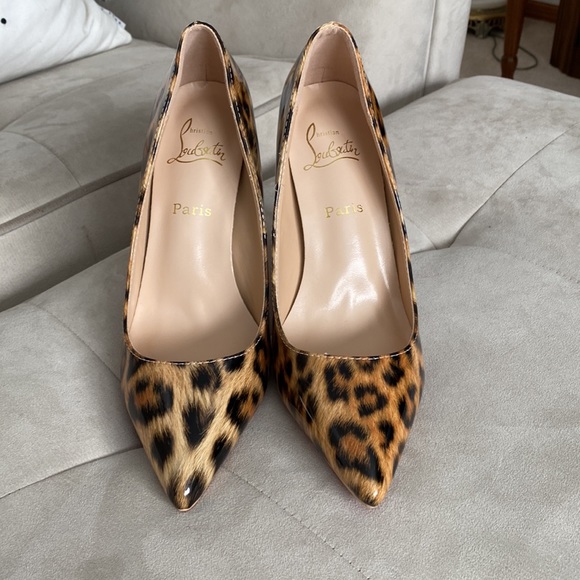 Faux Leopard Print Stiletto Heels - Picture 2 of 3